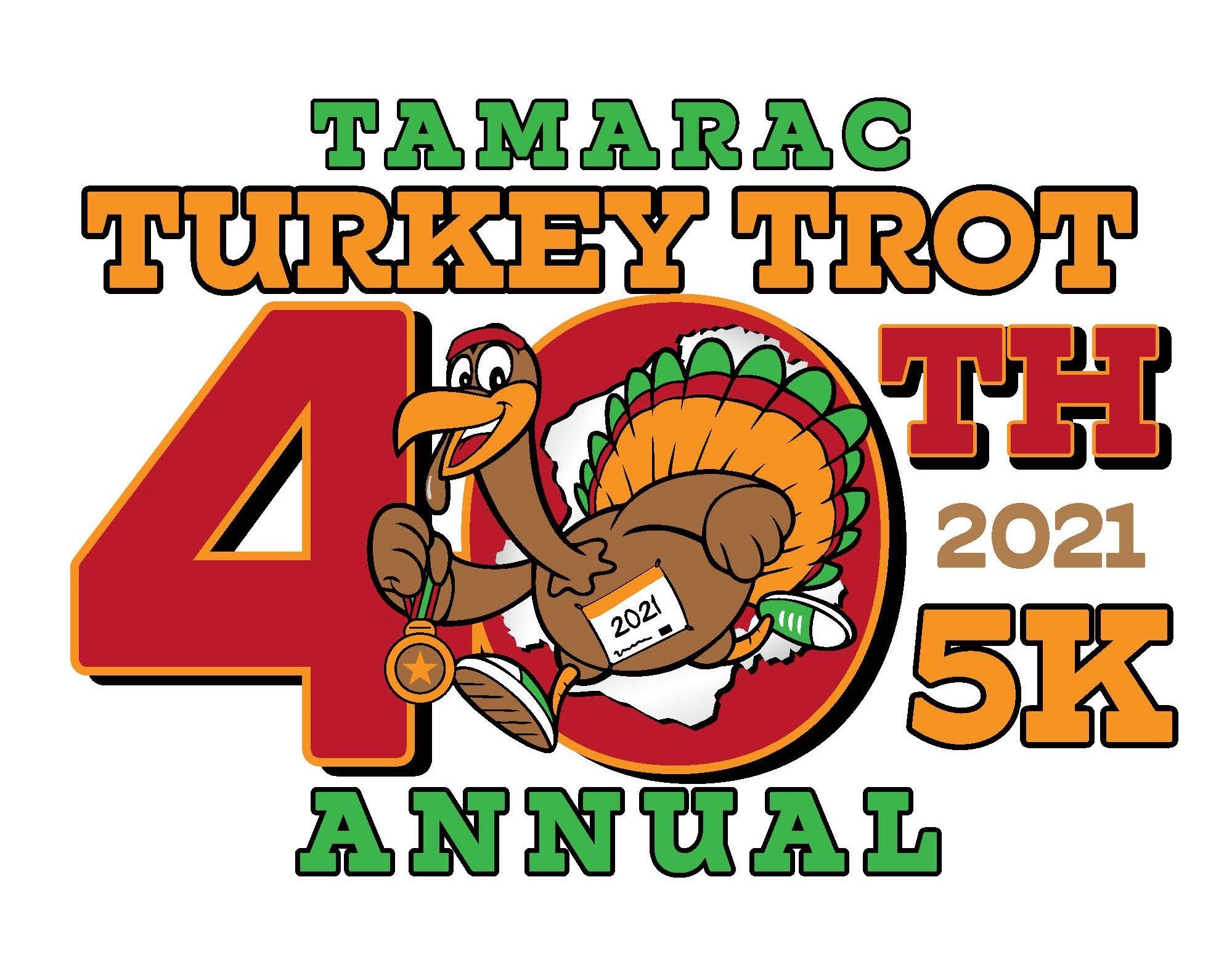 2021 Tamarac Turkey Trot Logo