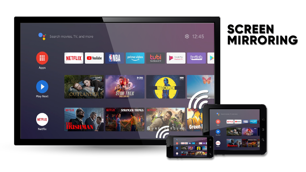 Screen Mirroring from your Tablet or Phone to your TV via Android TV