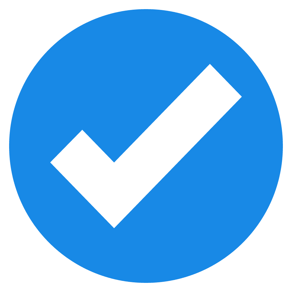Blue Checkmark
